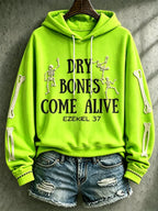 Women's Casual Printed Hooded Sweatshirt