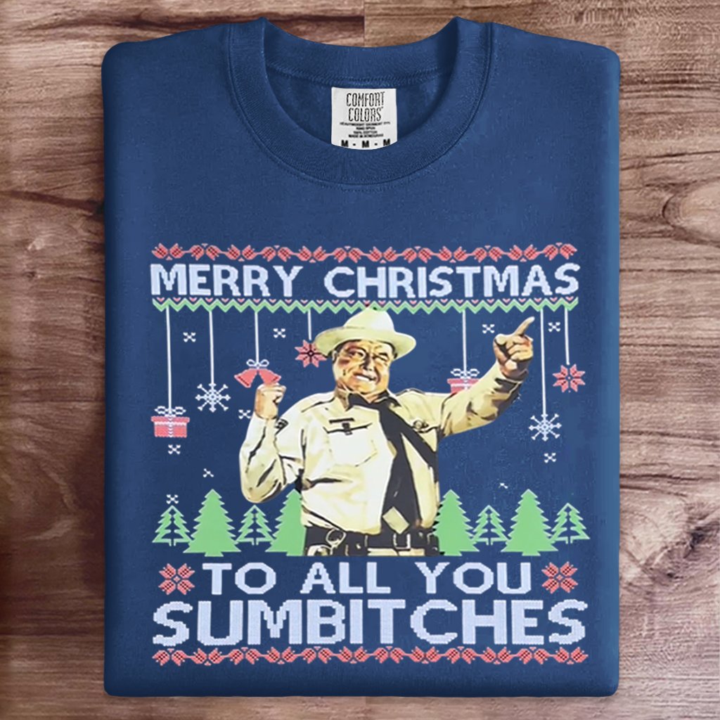 Merry Christmas To All You Art Print Sweatshirt