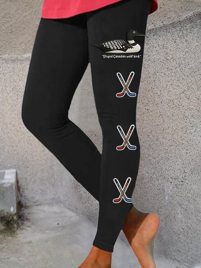 Women's Rugby Print Leggings
