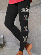 Women's Rugby Print Leggings