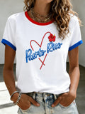 Women's Puerto Rico Pride Art Printed T-shirt