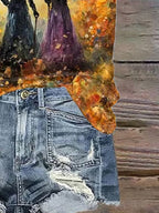 Women'S Witch Print Shirt