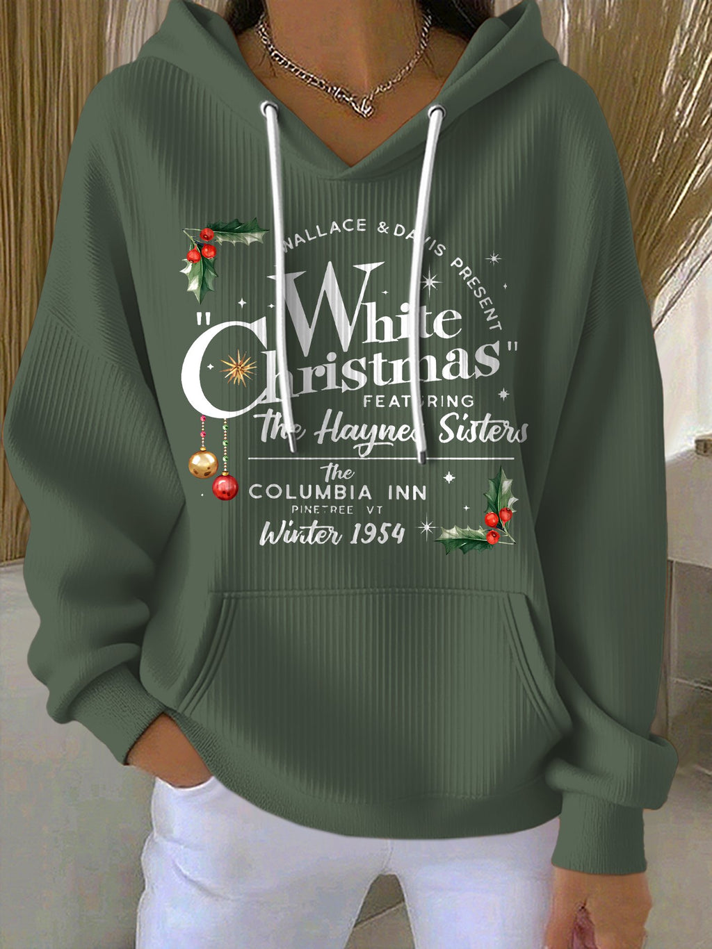Women's Merry Christmas Print Casual Hoodies