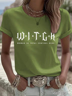 Woman In Total Control Here Printed T-Shirt