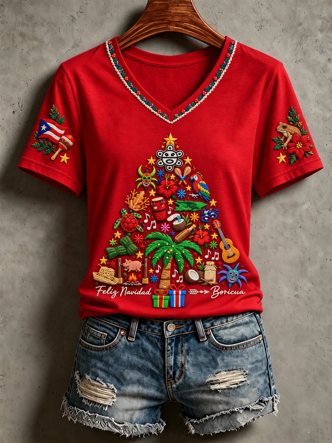 Women's Christmas Print T-Shirt