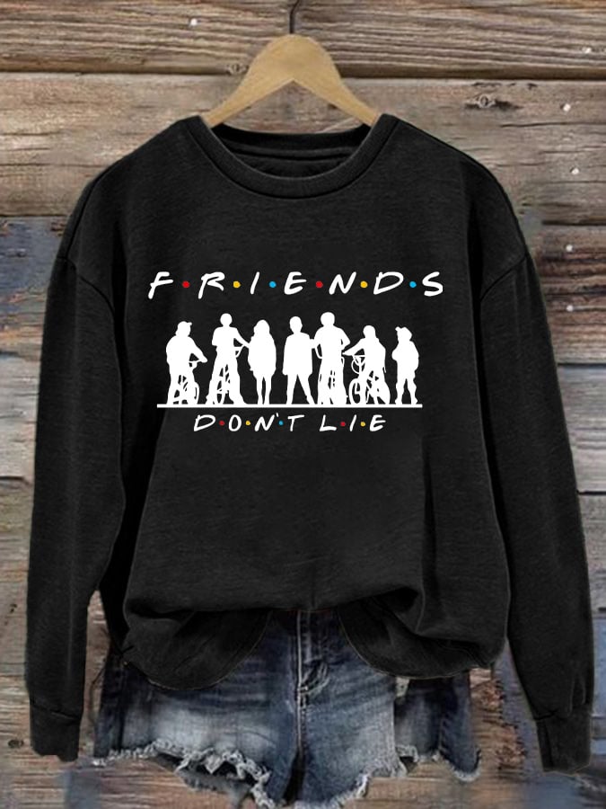 Women's Casual Print Long Sleeve Sweatshirt