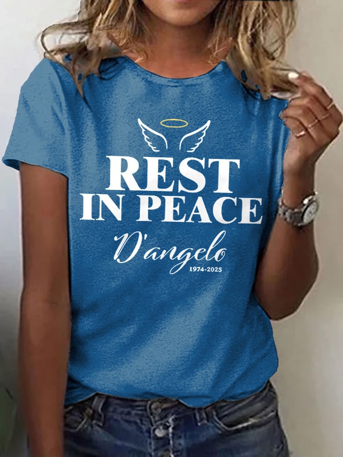 Women's Commemorative Printed Casual T-Shirt