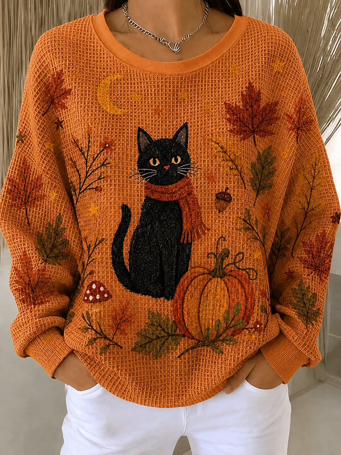 Women'S Casual Printed Sweatshirt