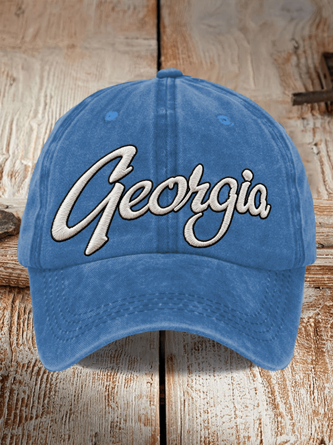 Unisex casual rugby print cap