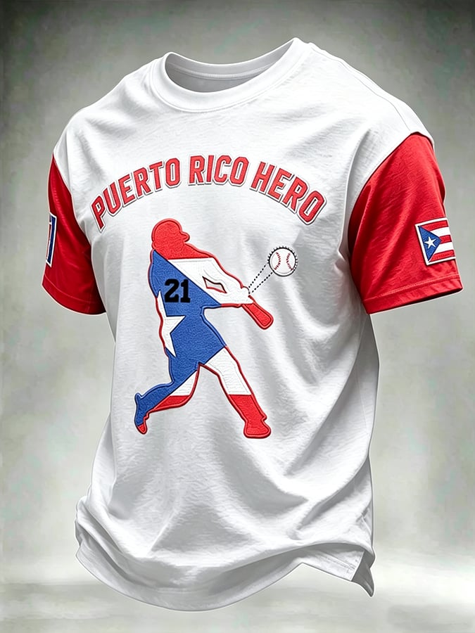 Men's Roberto Clemente Day Print Short-Sleeve T-Shirt