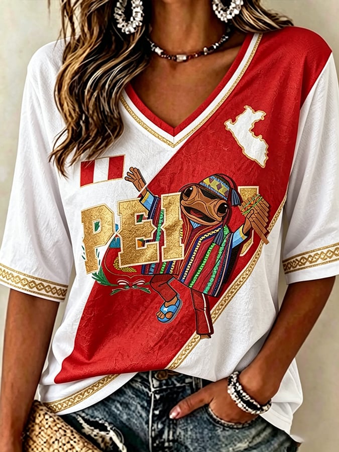 Women's V-neck T-shirt