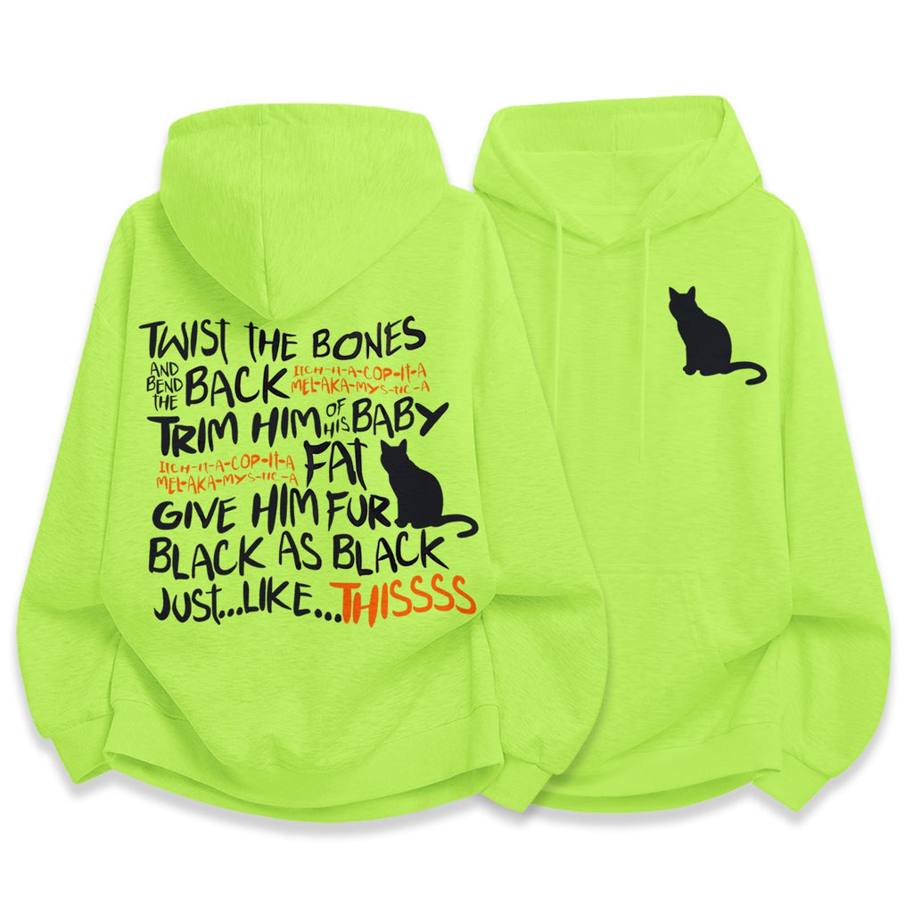 Funny Black Halloween Art Print Hoodie