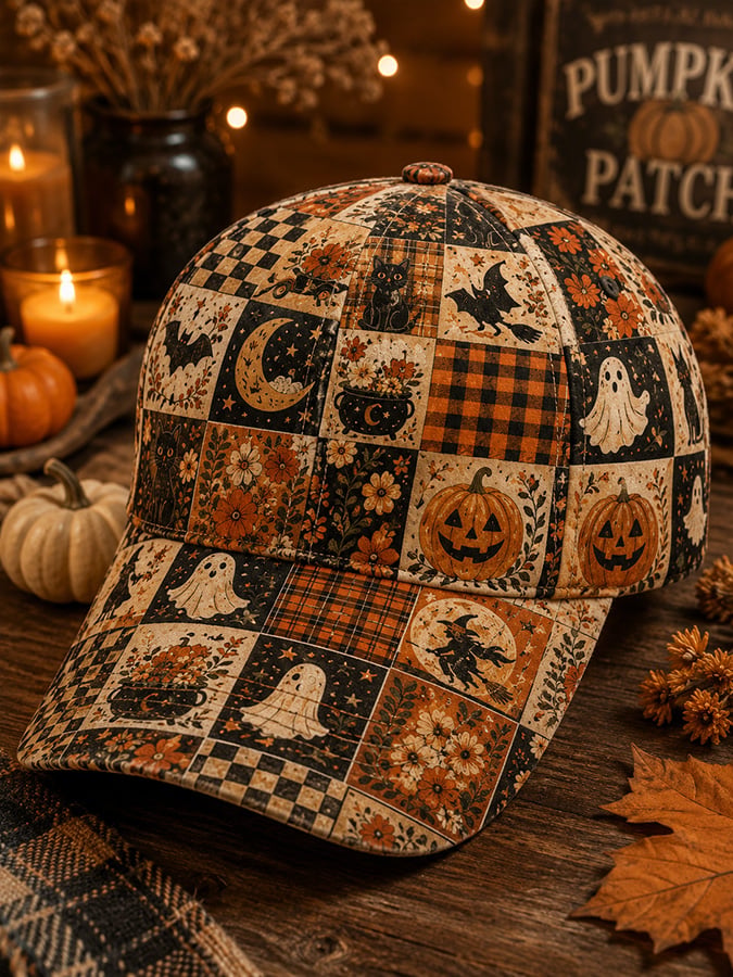 Unisex Halloween-print hat