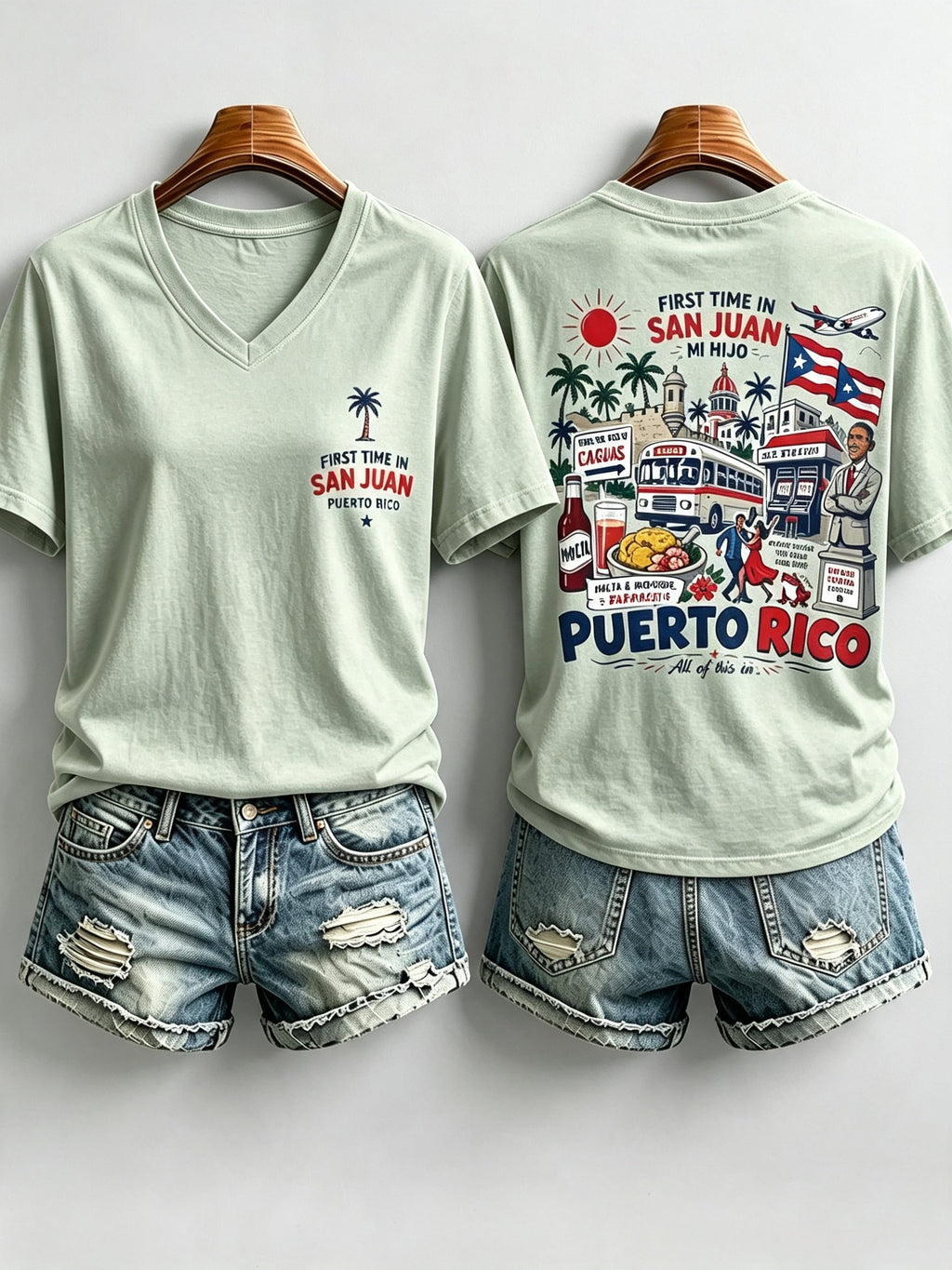 Women's Puerto Rico Print T-shirt