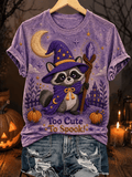 Women's Vintage Halloween Print Top