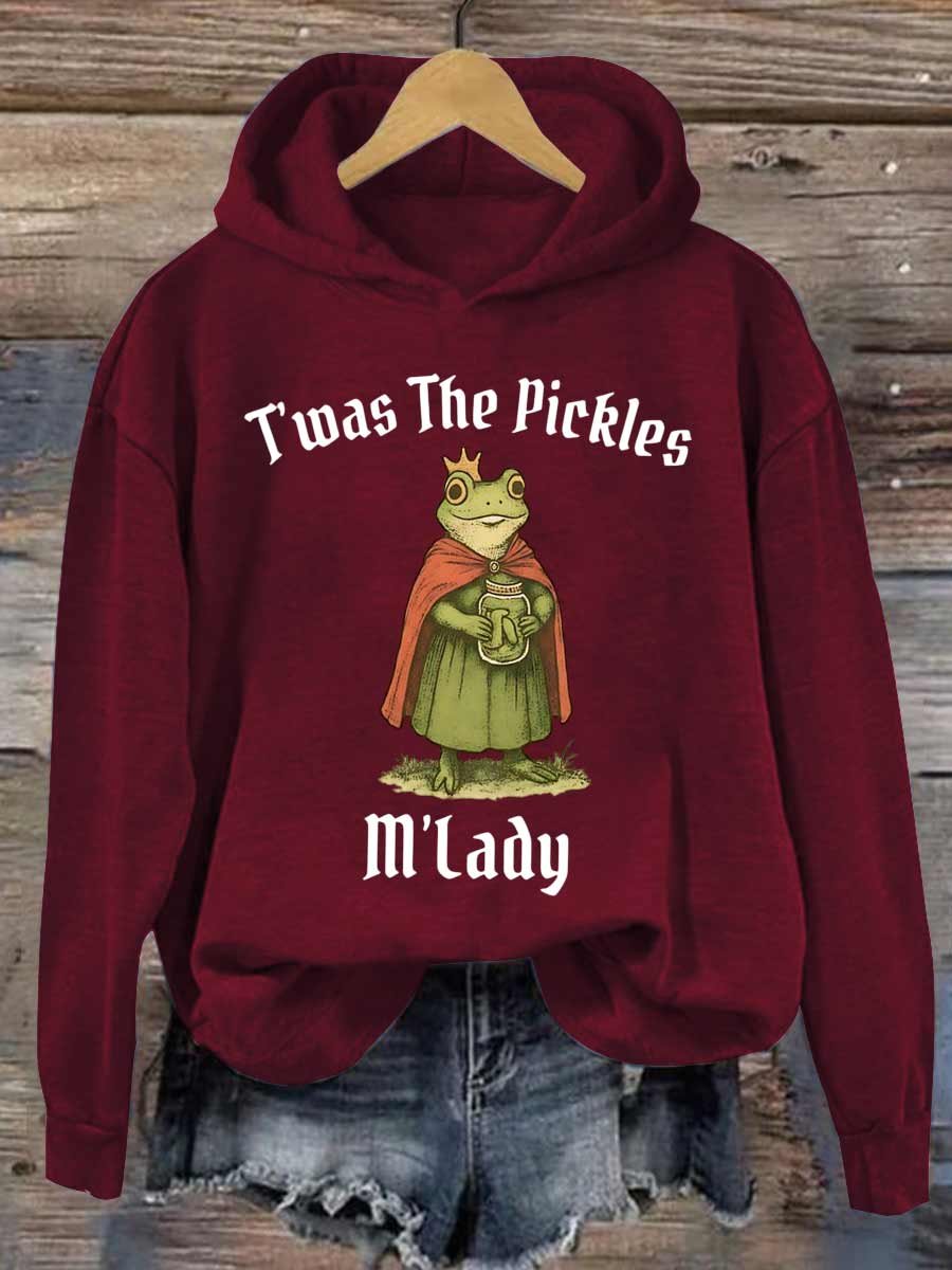Frog Mom Dad Pregnancy Funny Couple Art Printed Hooded Sweatshirt