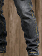Men's Retro Multifunctional Pocket Denim Work Pants