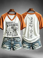 Women's Midnight Margaritas Print Casual T-shirt