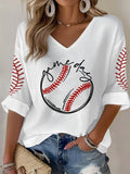 Women's Baseball  Print T-Shirt