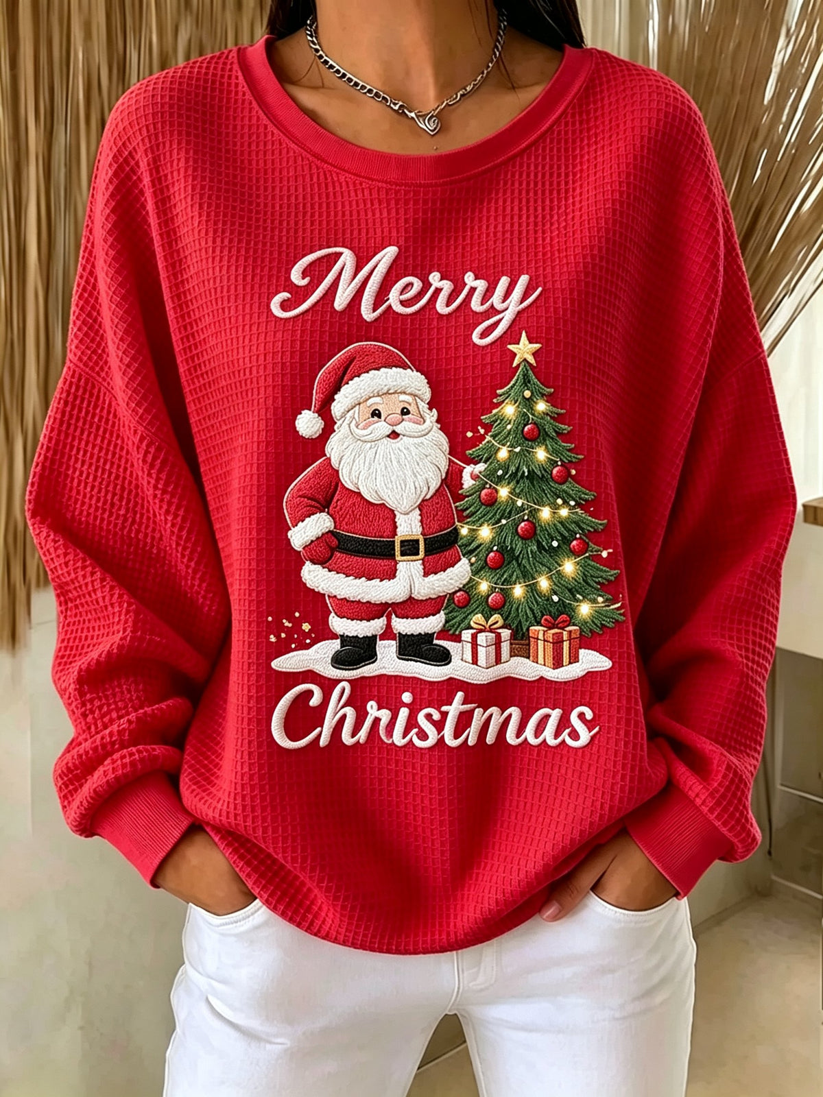 Women's Christmas Print Sweatshirt
