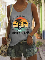 Women's Amity Island Vacation Printed Vest