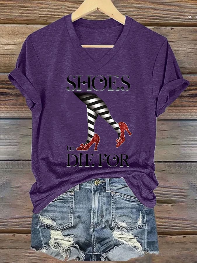 Women's Halloween Printed Casual T-Shirt