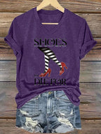 Women's Halloween Printed Casual T-Shirt