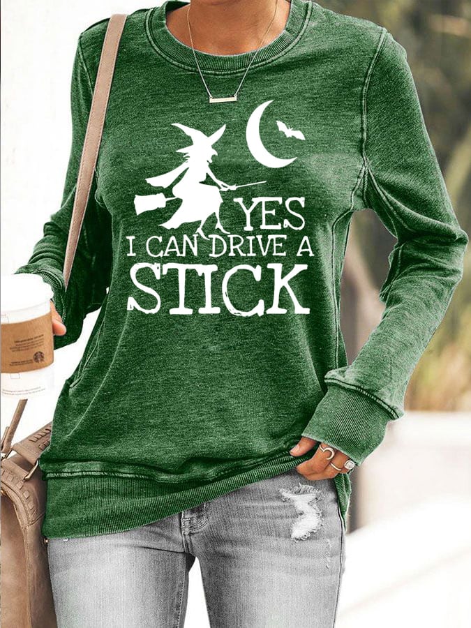 Women's Yes I Can Drive A Stick Sweatshirt