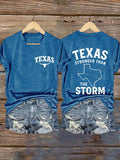 Women's Texas Stronger Than the Storm Print T-shirt