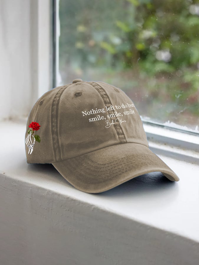 Unisex Vintage Rock Tribute Printed Casual Hat