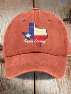 Retro Texas Strong Print Baseball Cap