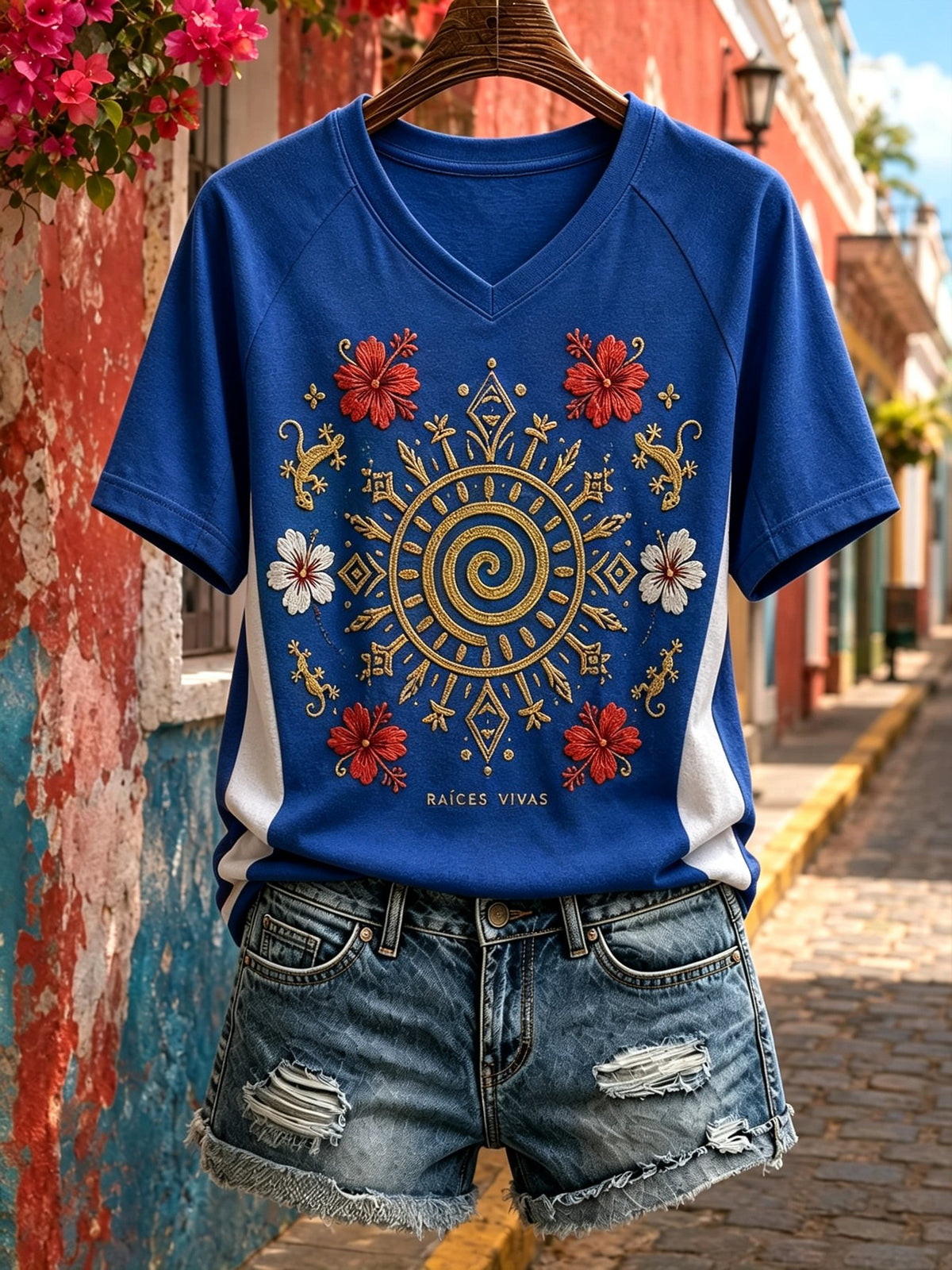 Women's Puerto Rico Print T-shirt