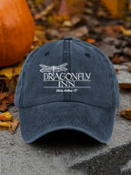 Retro Fall Dragonfly Inn Stars Hollow, Ct Print Baseball Cap