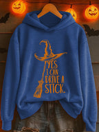 Women's Yes I Can Drive A Stick Print Casual Sweatshirt