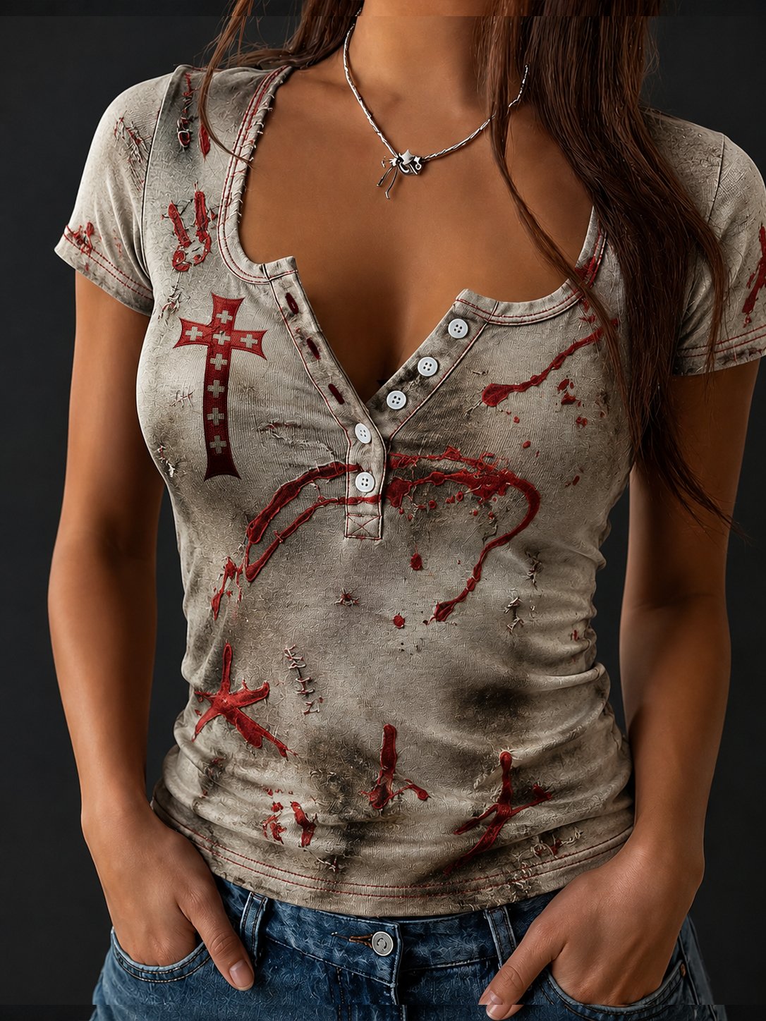 Halloween Nurse Character Top