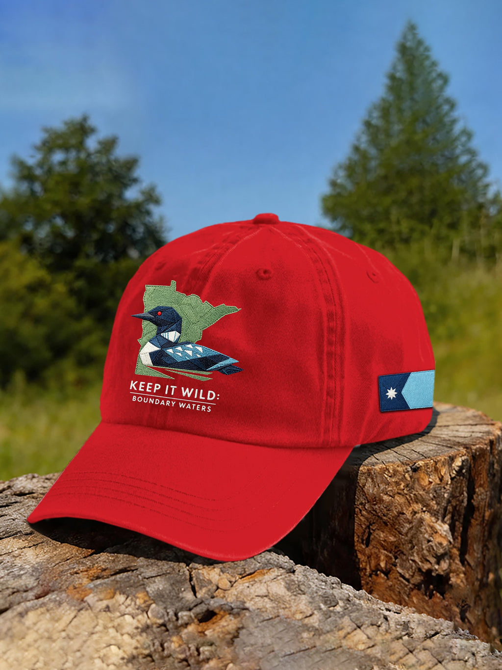 Unisex Save The Boundary Waters Mn State Loon Printed Hat