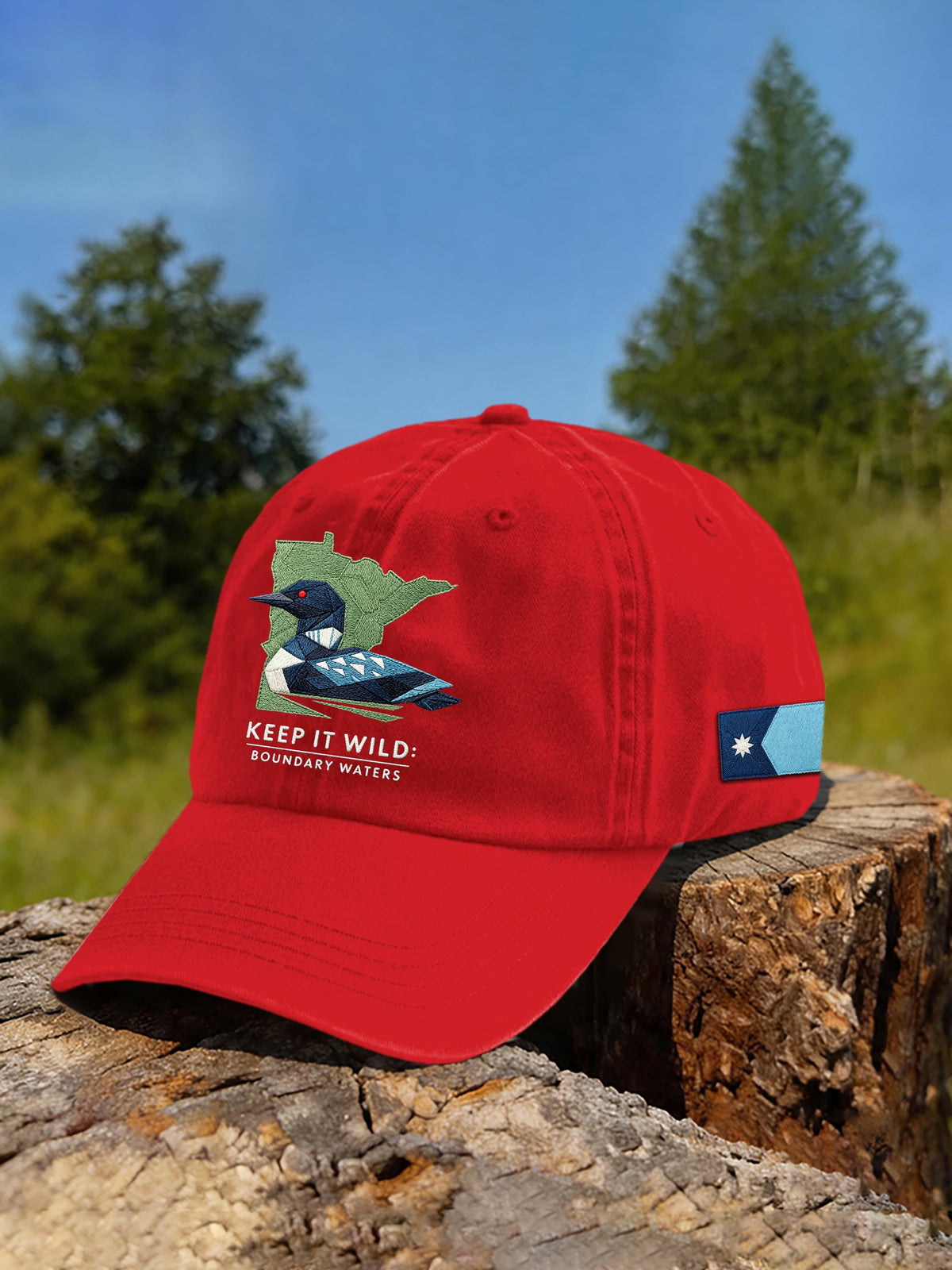 Unisex Save The Boundary Waters Mn State Loon Printed Hat
