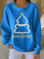 Women's Casual Print Long Sleeve Knit Top