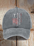 Retro Texas Strong Print Baseball Cap