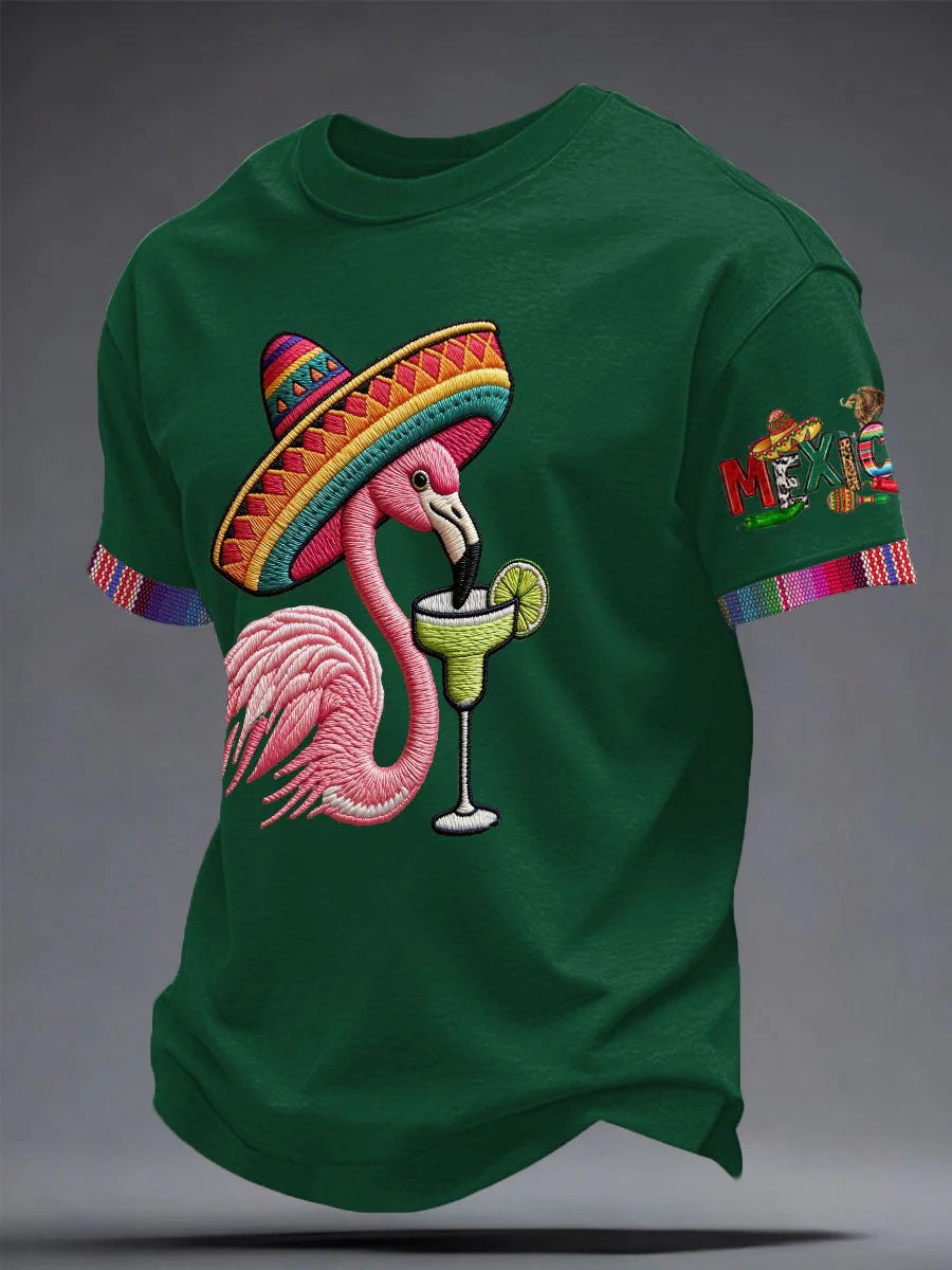 Men's Mexican Art Cinco de Mayo Printed Casual T-shirt