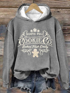 Women's Christmas Print Hoodie Long Sleeve Sweatshirt