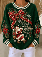 Women's Christmas Art Pattern Comfortable Sweatshirt