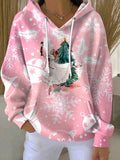 Women's Merry Christmas Print Casual Hoodies