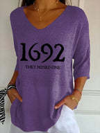 Women's 1692 They Missed One Print Casual T-Shirt