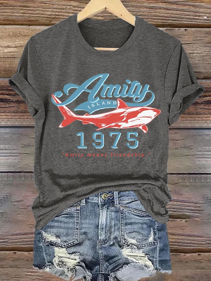 Women's Amity Means Friendship Print T-shirt