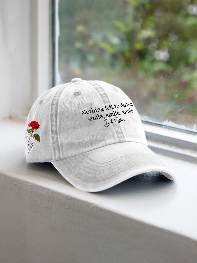 Unisex Vintage Rock Tribute Printed Casual Hat