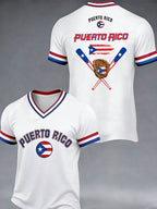 Men's Baseball Print T-Shirt