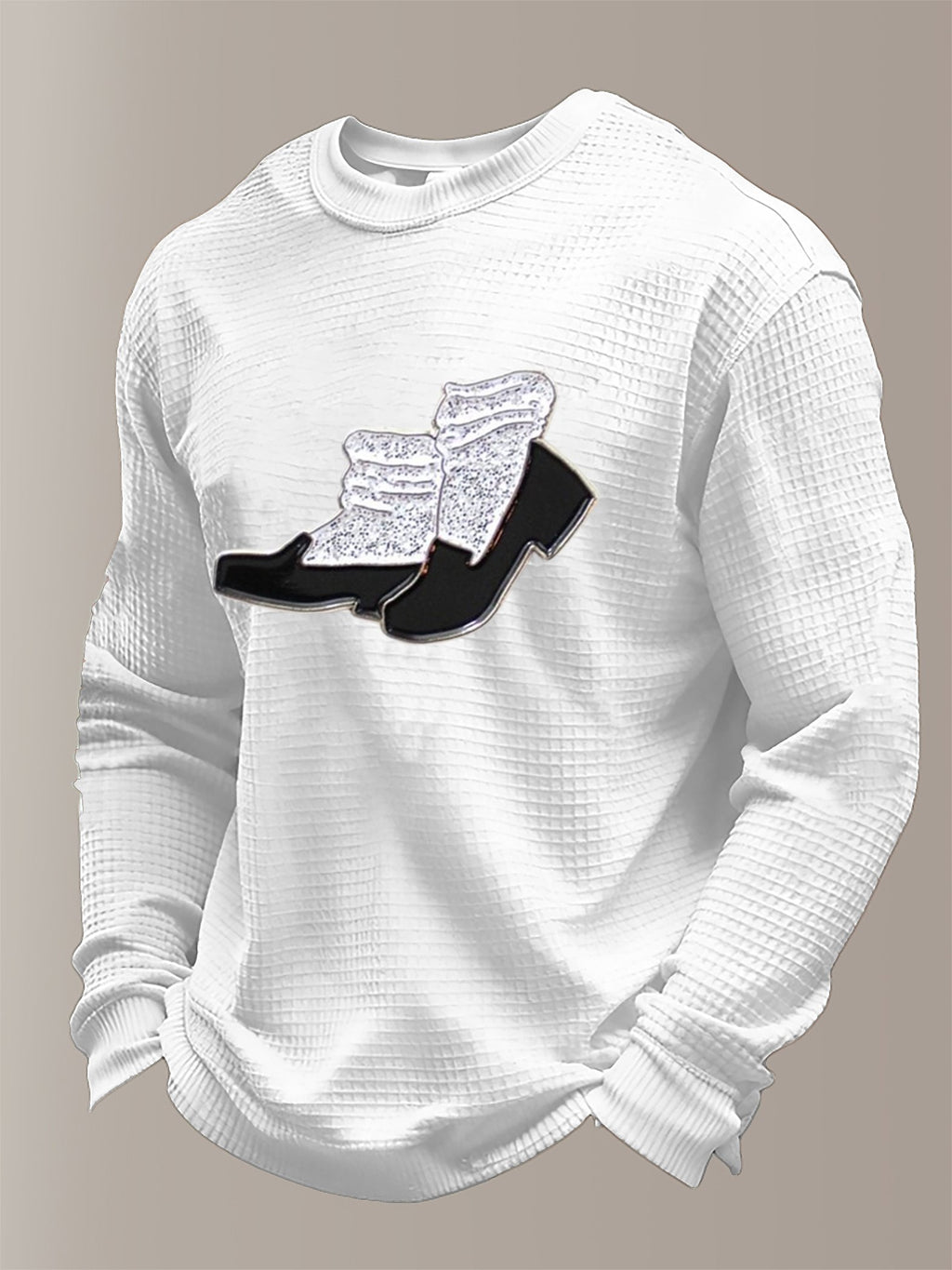 Men's Pop Music Legend  Print Crew Neck Top