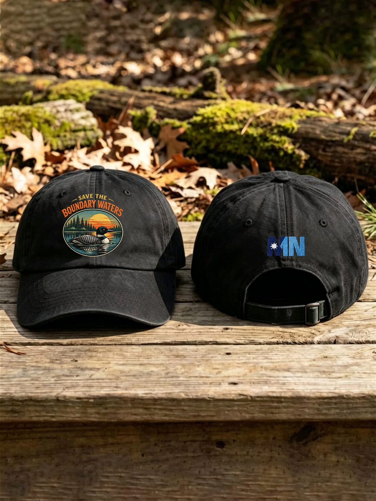 Unisex Save The Boundary Waters Mn State Loon Printed Hat