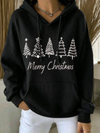 Women's Christmas Print Hoodie